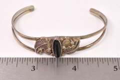 Onyx set in Sterling Silver Bracelet