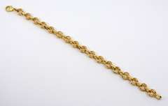 Sturdy Modern 14k Charm Bracelet
