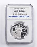PF70 UCAM 2009-W $100 American Platinum Eagle 1 Oz Platinum ER NGC