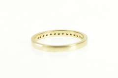 14K Yellow Gold Classic Diamond Channel Wedding Band Ring