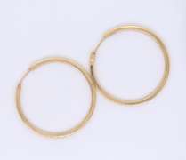 Amazing Yellow Gold Hoop Earrings