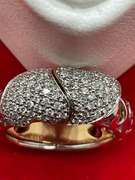 CERTIFIED BRAND NEW  LADIES 18K GOLD AND DIAMOND BAND