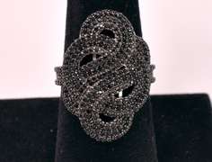 Fancy Swirl Design Sterling Silver Ring