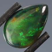 Exciting! 2.28ct floral fairy fire flashing Black Opal