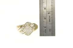 10K Yellow Gold 1.00 Ctw Invisible Set Diamond Engagement Ring