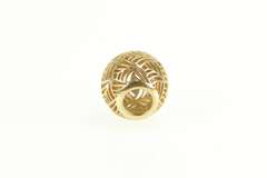 14K Yellow Gold Pandora Tropicana Leaf Designer Retired Charm/Pendant