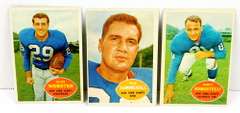 3 Topps 1960 Football Cards, NY Giants