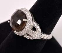 Smoky Quartz Set In Sterling