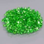 Chrome green! 3.22ct untreated Tsavorite set