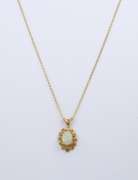 14k Opal Pendant with Necklace
