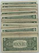 Great lot of 63 Small Size Silver Certificates from 1935 & 1957