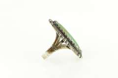 Sterling Silver Southwestern Turquoise Cabochon Statement Ring