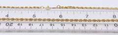 Group Lot of 2 Vintage 925 Sterling Silver Rope Chains