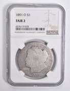 FAIR 2 1891-O Morgan Silver Dollar NGC Lowball Low Ball