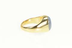 14K Yellow Gold 10.25 Ct Natural Light Blue Star Sapphire Ring