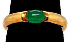 Antique Looking 18kt Yellow Gold Tanzanite Ring