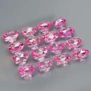 Superb rose cut 2.29ct pink Sapphire set