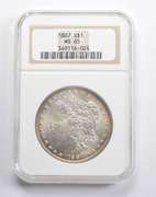 MS65 1887 Morgan Silver Dollar NGC