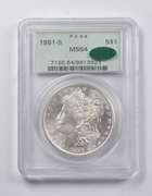 MS64 1881-S Morgan Silver Dollar CAC PCGS