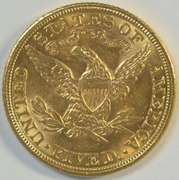 Vibrant BU 1908 US $5 Liberty Gold Piece. Full strike