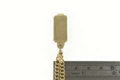Gold Filled Victorian Curb Link Classic Tie Bar Watch Chain Necklace