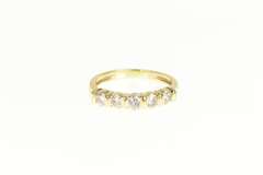 14K Yellow Gold 0.40 Ctw Diamond Classic Wedding Band Ring