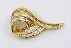 Sparkling Channel Set Baguette Pendant