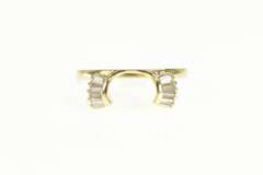 14K Yellow Gold 0.35 Ctw Baguette Diamond Wedding Band Ring