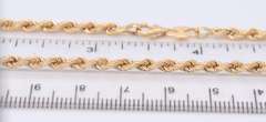 Popular Yellow Gold Rope Chain Necklace