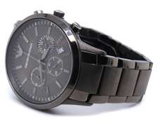 Armani Renato Quartz 42mm Gunmetal Grey Steel Watch