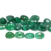 Heavy 8.58ct 22 piece Zambian Emerald set