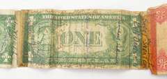 WWII Short Snorter - China, Japan, United States - 5 Total Notes