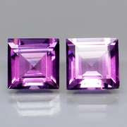 Excellent 6.68ct violet Amethyst pair