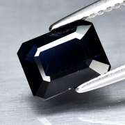 Elegant 1.58ct midnight blue Sapphire -heated only