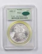MS64 1885-O Morgan Silver Dollar CAC PCGS