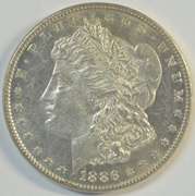 Flashy Prooflike BU 1886 Morgan Silver Dollar. Nice