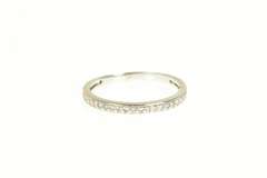 14K White Gold Diamond Classic 2.4mm Wedding Band Ring