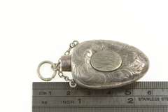 Sterling Silver Victorian 1916 M M B Monogram Teething Pendant