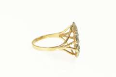 10K Yellow Gold Diamond American Eagle Tribute Coin Ring