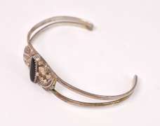 Onyx set in Sterling Silver Bracelet