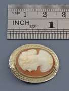 Well Carved Cameo in White Gold