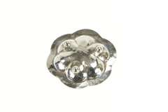 Sterling Silver Floral Paisley Scroll Enamel Catchall Trinket Bowl