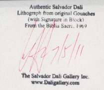 Very collectable Dali from Bible Sacra series.1969