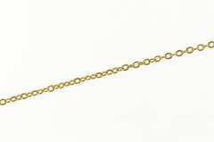 Gold Filled 1.6mm Cable Chain Classic Oval Simple Link Necklace