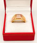 14kt Solid Yellow & Rose Gold Men's Ring