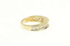 14K Yellow Gold 1.25 Ctw Diamond Channel Wedding Band Ring