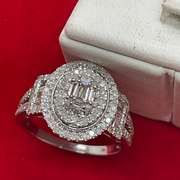 CERTIFIED 14K WHITE GOLD AND DIAMOND RING