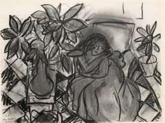 Rare H. Matisse original offset lithograph, 1943