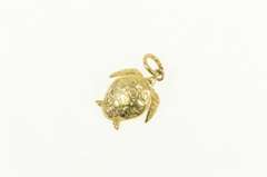 14K Yellow Gold Sea Turtle Animal Ocean Marine Life Charm/Pendant