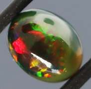 Eye catching 2.18ct Harlequin Welo black Opal